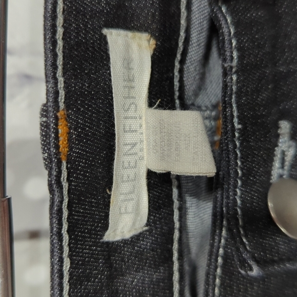 Eileen Fisher Black Crop Jeans Sz 6P - Picture 5 of 7